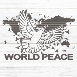World Peace Plotterdatei SVG DXF FCM