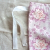 Stoffbeutel/Wäschebeutel aus Baumwollstoff mit Rosen genäht
