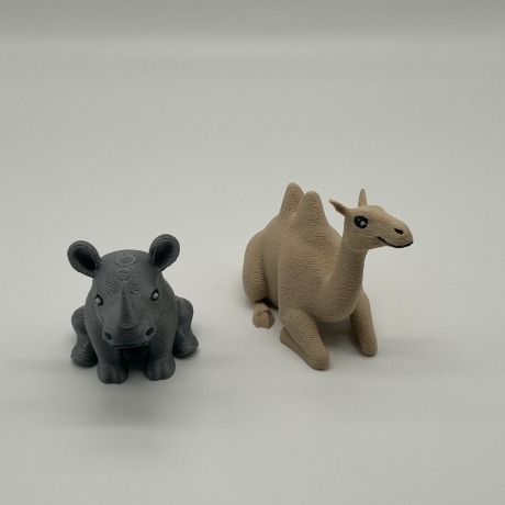 Kühlschrankmagnet Tier handgemacht aus 3D-Druck Magnettafel