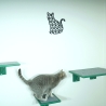 XL Hüpfstufe für Katzen -  3er Set - Katzenkletterwand