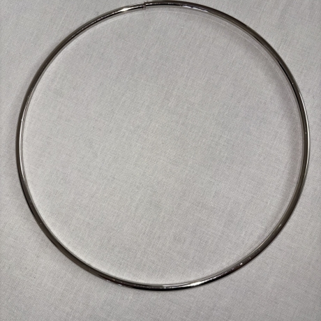 XXL Taschenring 21 cm Durchmesser silber - Griff - Metallring
