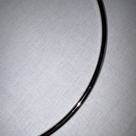 XXL Taschenring 21 cm Durchmesser silber - Griff - Metallring