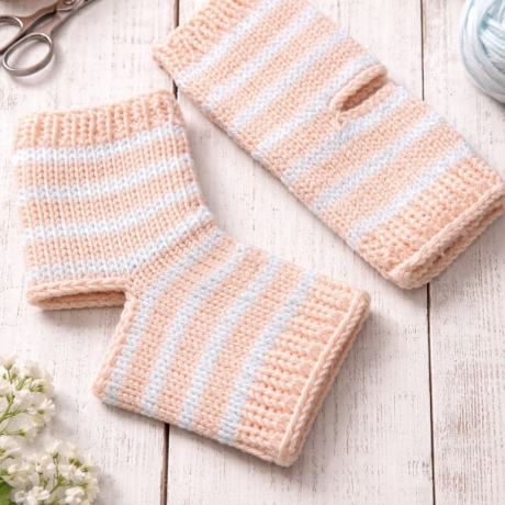 Handgestrickte Yoga-Socken ohne Ferse und Zehen, aus dem Allgäu