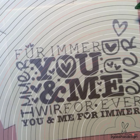 You and me Plotterdatei SVG DXF 