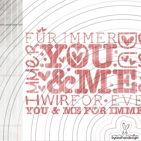 You and me Plotterdatei SVG DXF 