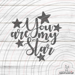 You are my Star Plotterdatei SVG DXF