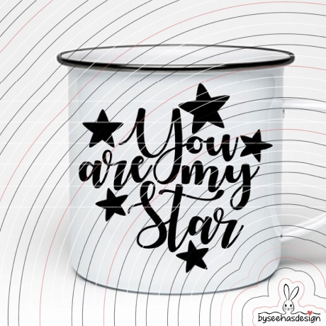 You are my Star Plotterdatei SVG DXF