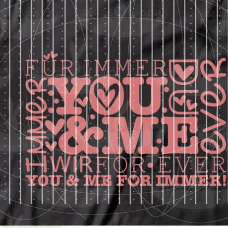 You and me Plotterdatei SVG DXF FCM