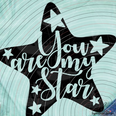 You are my Star Plotterdatei SVG DXF