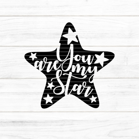 You are my Star Plotterdatei SVG DXF FCM