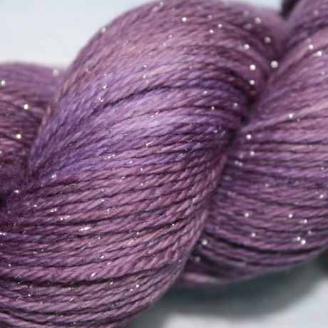 Handgefärbte Glitzer(socken)wolle Stardust 24/9