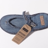 Flip Flops in Denimblue aus recycelten Jeans