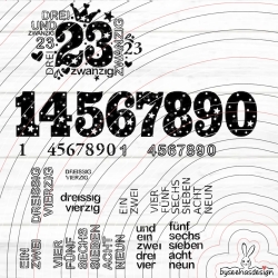 Zahlen 20-40 Plotterdatei SVG