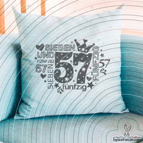 Zahlen 50-70 Plotterdatei SVG