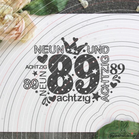 Zahlen 80-100 Plotterdatei SVG