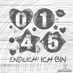 Zahlen Set 1 4 5 0 Plotterdatei SVG DXF