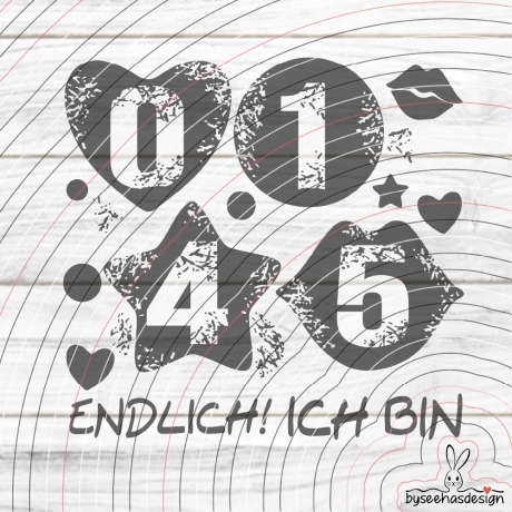 Zahlen Set 1 4 5 0 Plotterdatei SVG DXF