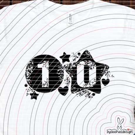 Zahlen Set 1 6 7 0 Plotterdatei SVG DXF