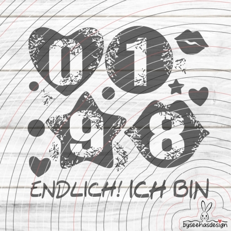 Zahlen Set Plotterdatei 1 8 9 0 SVG DXF