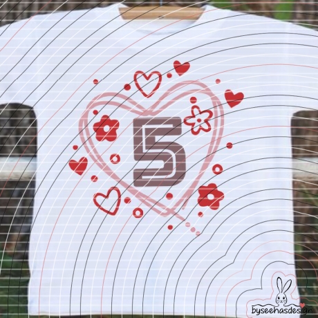 Zahlenherz 1-9 Plotterdatei SVG DXF