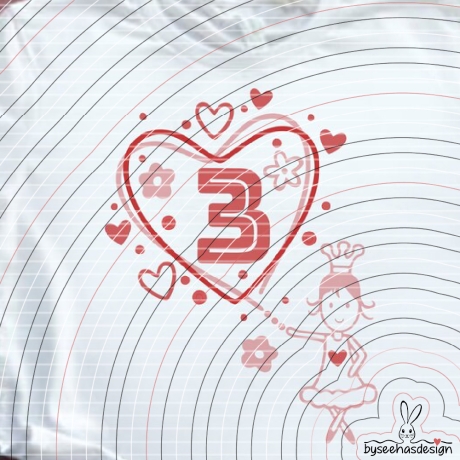 Zahlenherz 1-9 Plotterdatei SVG DXF