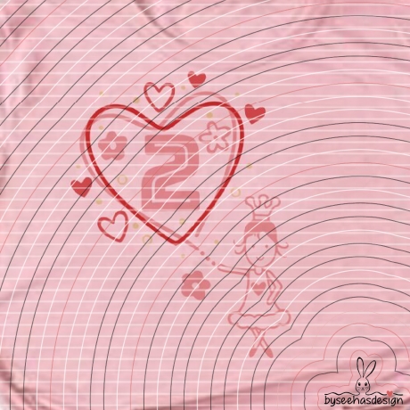 Zahlenherz 1-9 Plotterdatei SVG DXF