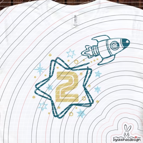 Zahlenstern 1-9 Plotterdatei SVG DXF