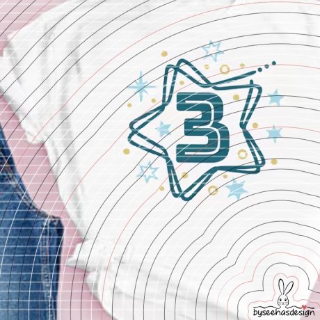 Zahlenstern 1-9 Plotterdatei SVG DXF