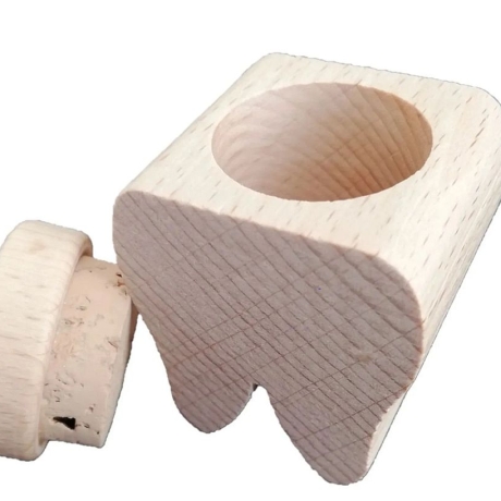 Zahnbox aus Holz, für die Zahnfee, personalisiert -Lasergravur