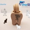 Zahnbox aus Holz, für die Zahnfee, personalisiert -Lasergravur