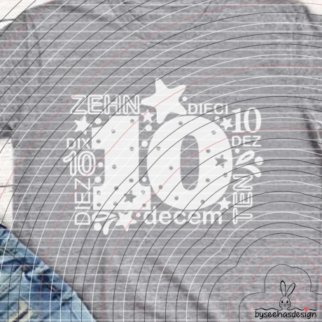 Zahl 10 Plotterdatei SVG DXF 