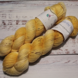 Handgefärbte plastikfreie Wolle Merino-Tencel Balance 22/19