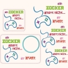 Ein Zocker altert nicht Mugrug Untersetzer für Gamer 5 Dateien