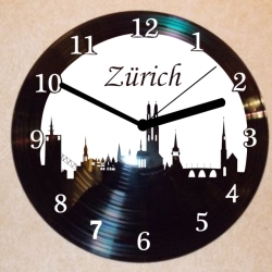 Schallplattenuhr Wanduhr Zürich