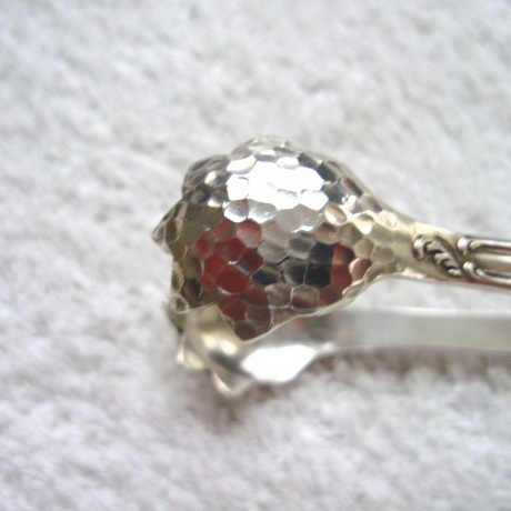 Vintage Zuckerzange Rokoko R. S. 100 Silber 60er Jahre