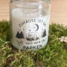Campingsaison  Kerze im Glas Camping & Vanlife mit Botschaften