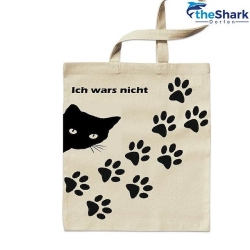 Bio & Fairtrade Stofftasche mit langen Henkeln, bedruckt