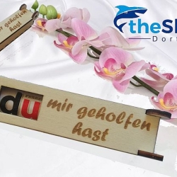 Schnelle, lustige Mitteilung als leckere Geschenkverpackung