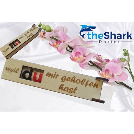 Schnelle, lustige Mitteilung als leckere Geschenkverpackung