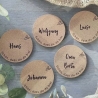 Platzkarten Hochzeit  |  Platzkarten personalisiert Kork |  