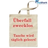 Bio & Fairtrade Stofftasche mit langen Henkeln, bedruckt