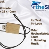 USB-Stick aus Holz 16GB individuell per Lasergravur veredelt