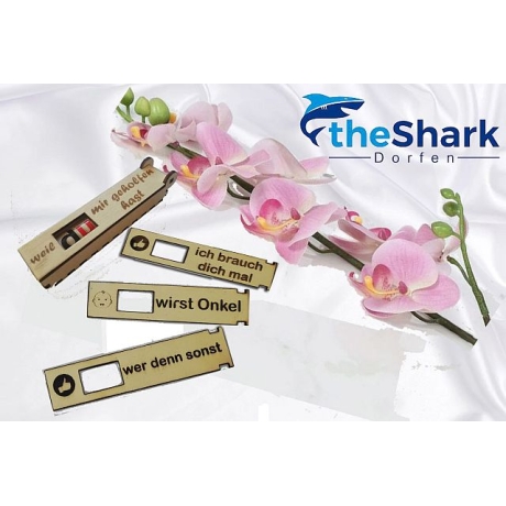 Schnelle, lustige Mitteilung als leckere Geschenkverpackung