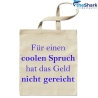 Bio & Fairtrade Stofftasche mit langen Henkeln, bedruckt