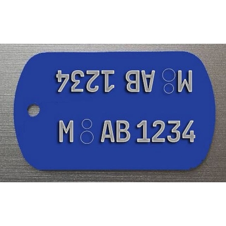 Schlüsselanhänger , Gravurschild, Markierungschild,