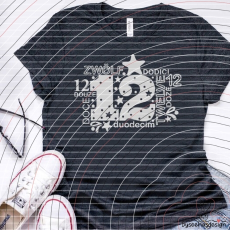Zwölf Plotterdatei SVG DXF
