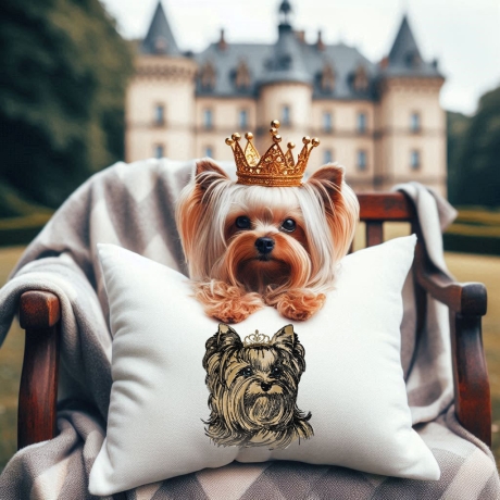 NEU Stickdatei Applikation Yorkshire Terrier Valeria 