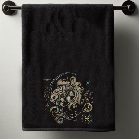 Neu Stickdatei Sternzeichen Fisch LunaChild Zodiak