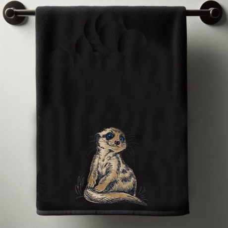 NEU Applikation Stickdatei Erdmännchen Lorenz 
