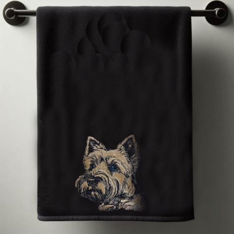 NEU Stickdatei Applikation Cairn Terrier Cully
